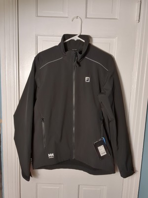 NWT Helly Hansen Manchester 2.0 Soft Shell Jacket Black Full Zip Men's Size M 