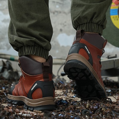 Stivali da Lavoro Impermeabili Uomo Scarpe Antinfortunistiche Punta Acciaio Botas De Trabajo Para Hombre - Foto 14 di 25