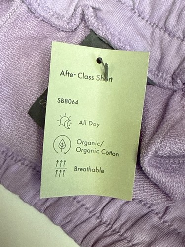 NUEVO Pantalones Cortos Sweaty Betty Para Mujer After Class Púrpura Pull On Athleisure Talla 8 - Imagen 10 de 10