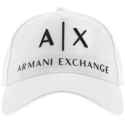 Emporio Armani Exchange EA7 WEISS KLASSISCHE LOGO KAPPE AUTHENTISCH Strapback