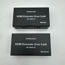 HDMI Extender 196ft HDMI Over Single Cat6 HDMI Repeater HDMI Balun Sender