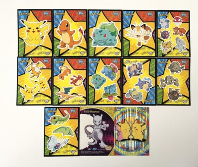 Topps Pokemon Card Movie Animation Edition: Puzzle Sticker Set - You Choose - NM