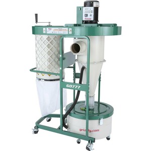 Grizzly G0777 1-1 2 HP Ultra-Quiet Cyclone Dust Collector Grizzly G0777 1-1 2 HP Ultra-Quiet Cyclone Dust Collector