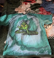 Vintage 1997 GRINCH T-Shirt Seuss Wear Mens XL Green Tie Dye Made in USA