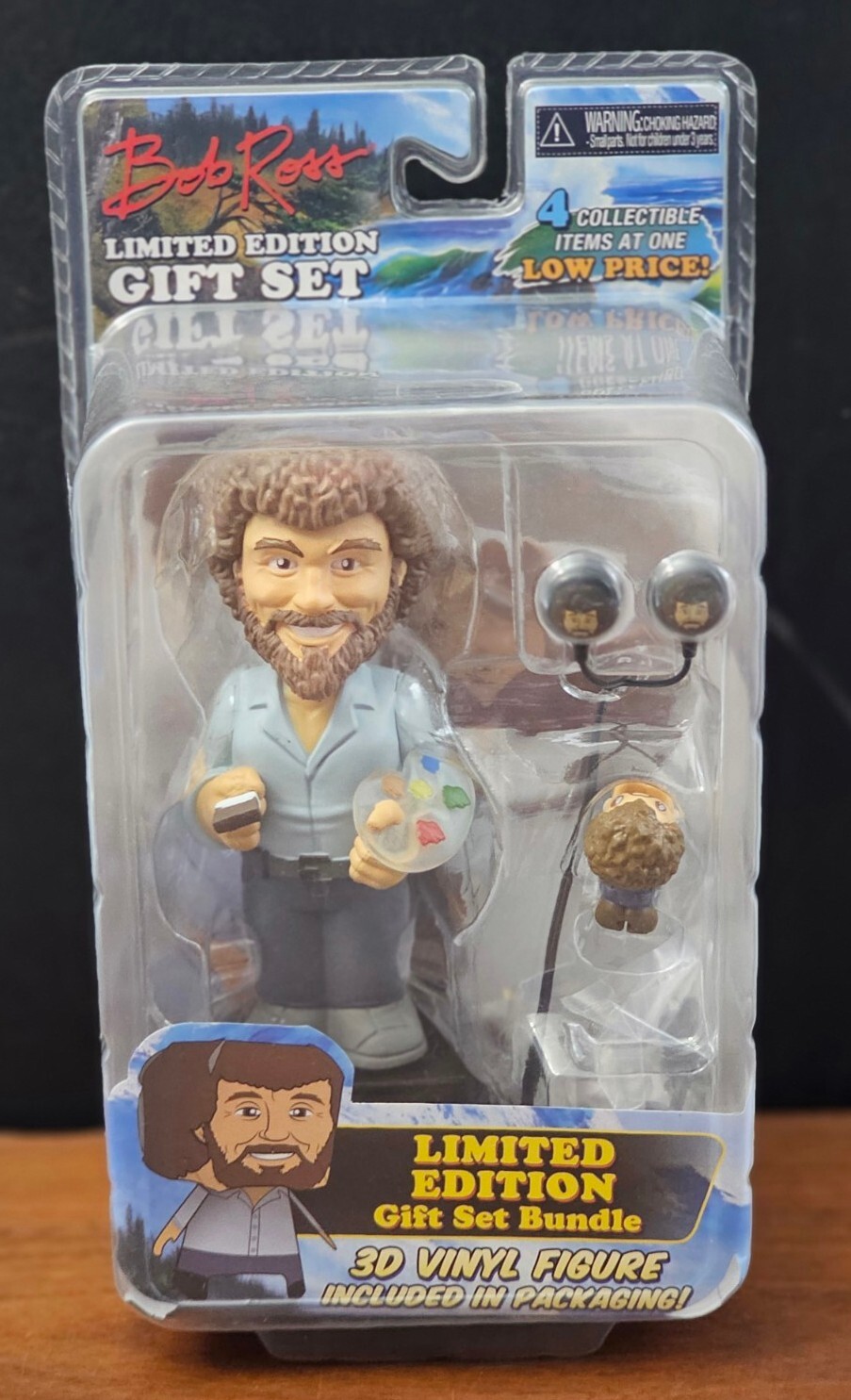 Bob Ross Limited Edition 4 Collectible Item Gift Set Bundle