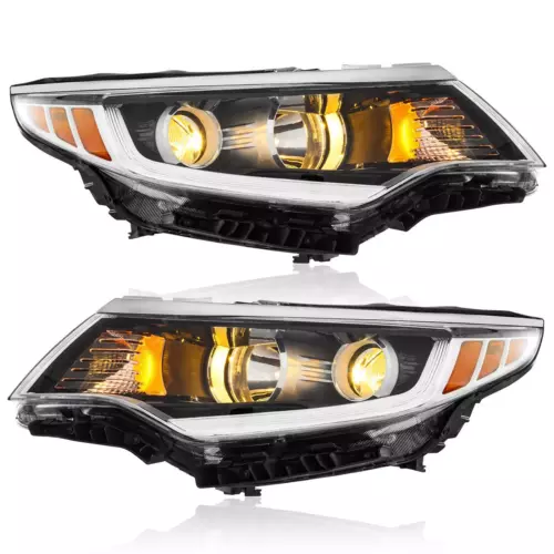 RH&LH Headlights w/o LED Halogen lamp w/Bulb For 2016 2017 2018 Kia Optima 2pcs - Picture 6 of 17