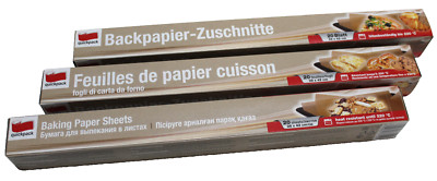 3 Packungen  Backpapier Zuschnitte,  60 Stück 38 x 42 cm bis 220 Grad