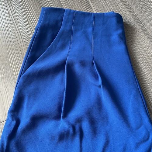Ted Baker Zettah Culottes Womens US 8 Wide Leg Pants Cropped Blue Resort Wear - Picture 12 of 12
