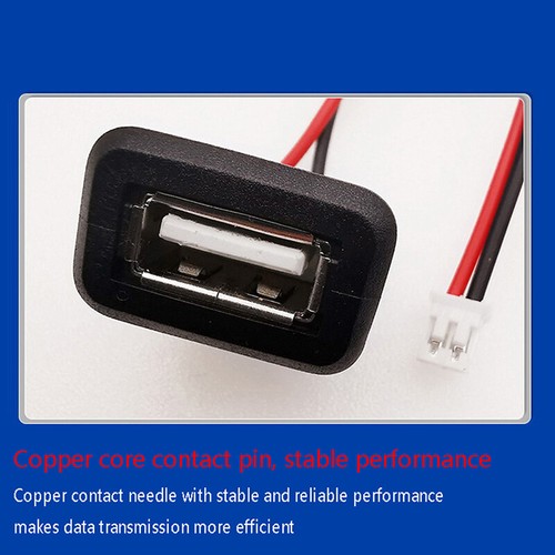 USB2.0 Female Power Jack Charging Port Connector With Cable USB Charger Socke JC - Zdjęcie 6 z 14