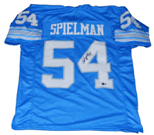 CHRIS SPIELMAN signed (DETROIT LIONS) Custom football jersey BECKETT BAS BR25932 CHRIS SPIELMAN signed (DETROIT LIONS) Custom football jersey BECKETT BAS BR25932