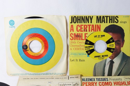 17 Vintage Pop Folk Vinyl 45's Lennon Sisters Tommy Sands Perry Como Orbison - Picture 2 of 23