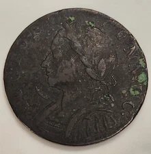 1787 Connecticut Colonial Copper Coin Laughing Head Some Oxidation