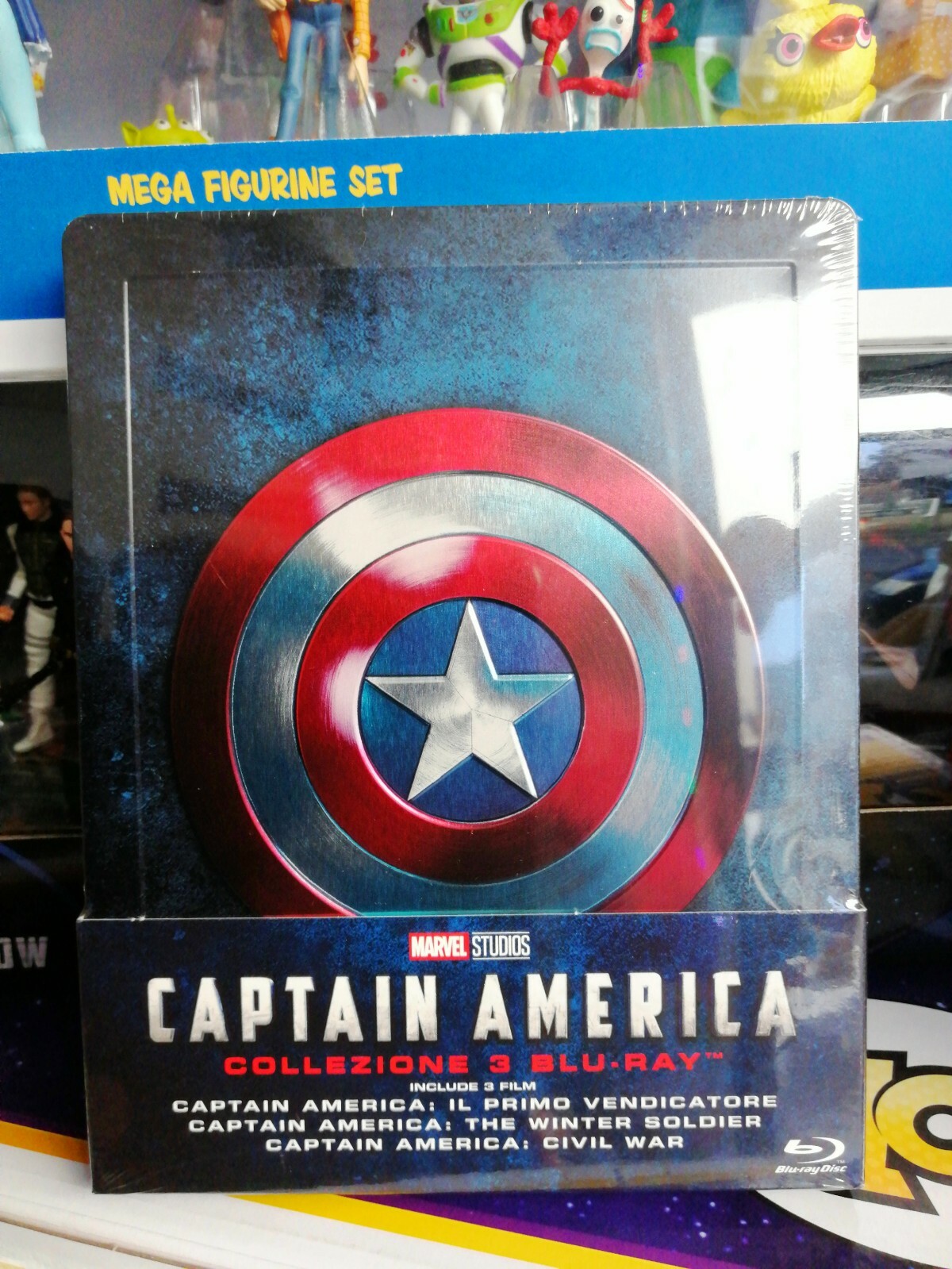 Captain America Trilogia tre film Steelbook Marvel (Limited Edition) (3 Blu Ray)