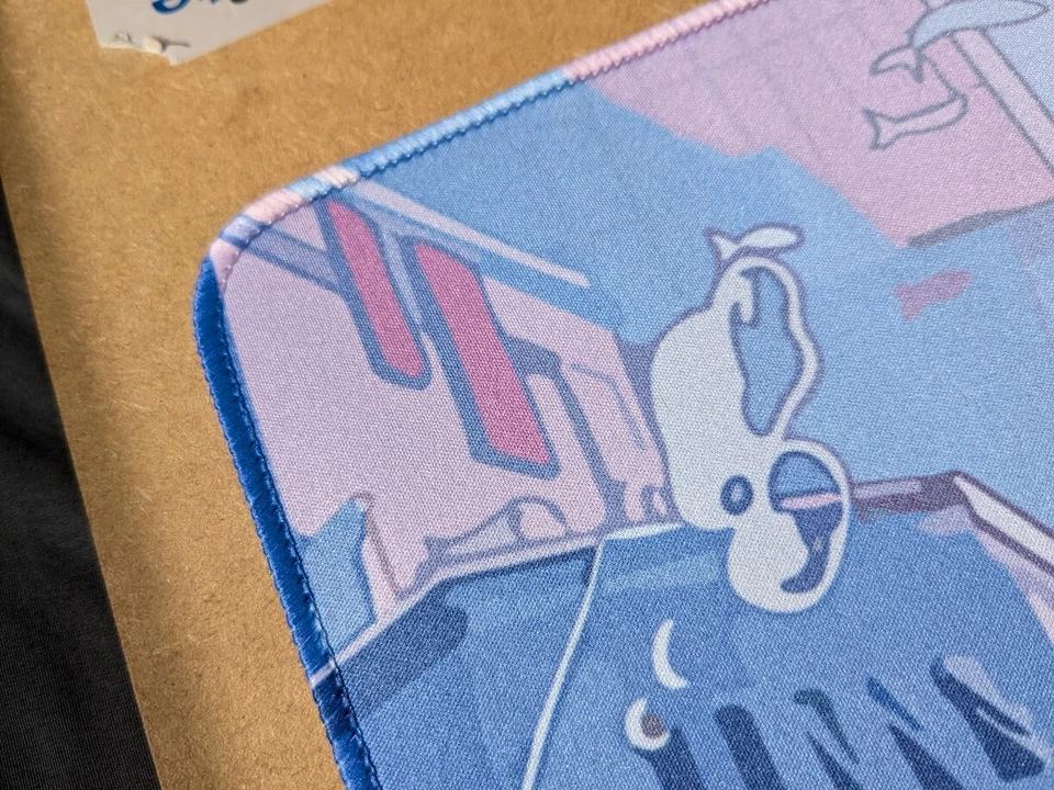 XL Gaming Mouse Pad Desk Mat 60x30cm – Pastel Anime Dream Street Fish – New B8 - Image 3 of 4