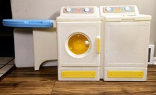 Vintage Little Tikes Tykes Kid Child Size Washer Dryer Ironing Board