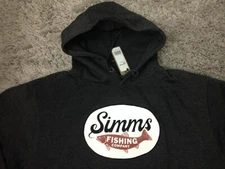 SIMMS Trout Wander Hoody Large Charcoal Heather
