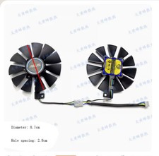 Graphics Card Cooling Fan PLD09210S12HH For ASUS GTX1070 1060 8GB DUAL  
