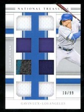 2020 Panini National Treasures Gavin Lux Game Gear Materials Eights /99 FX1016