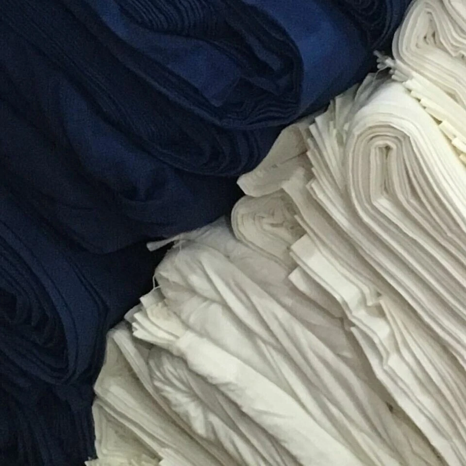 Tela de gasa de algodón suave ligera blanca pura al por mayor de 20 yardas Foto 4 de 4