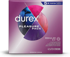 Condones de l tex natural, varios colores, 42 unidades