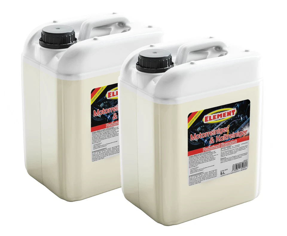 ELEMENT Motorreiniger 2 x 5 Liter, Kaltreiniger, Motorenreiniger, Entfetter Konzentrat
