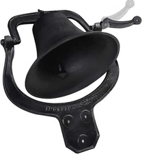 Outdoor Church School Antique Vintage Style Large Cast Iron Dinner Farm Bell