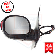 Kool Vue Fd132el-s Power Glass Mirror Left Side For 2000 Ford Expedition Xlt
