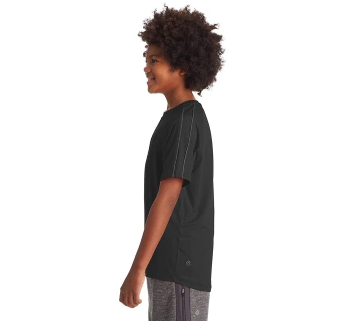 Camiseta de manga corta C9 Champion para niños Fashion Tech, ajuste relajado, ébano, grande EE. UU. Foto 3 de 4