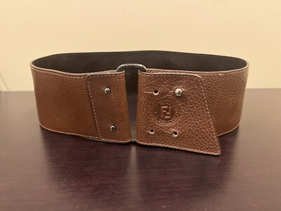 fendi brown belt