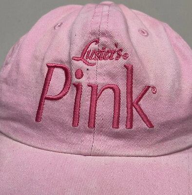 RARE Vintage Lusters Pink Oil Tie Dye Soft Shell Baseball Dad Hat Adjustable Cap