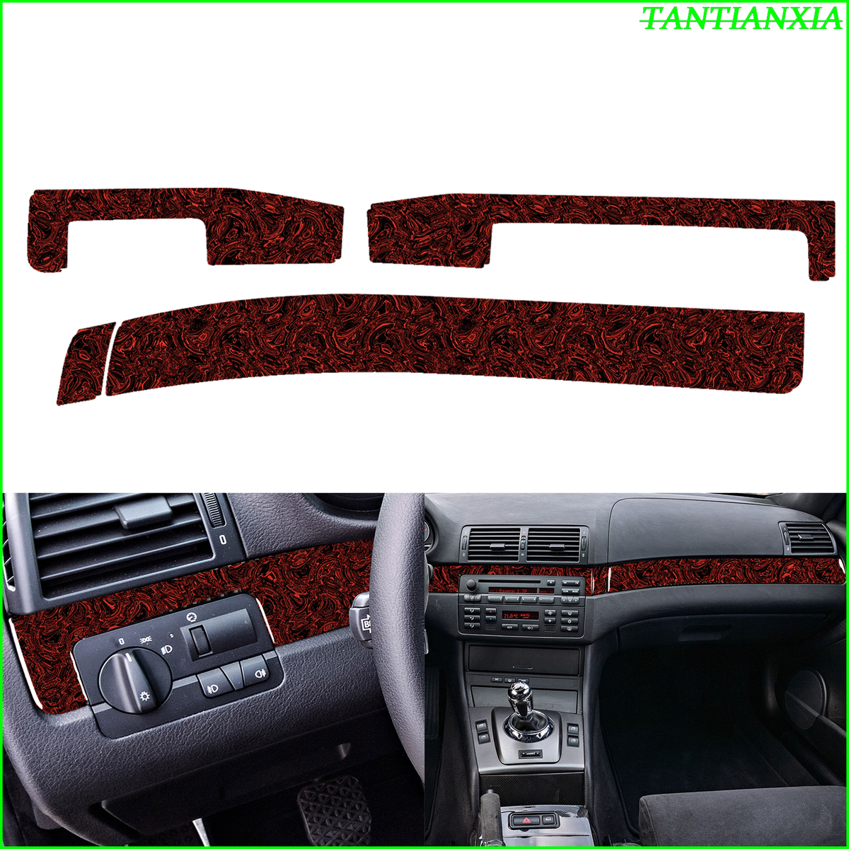 For BMW 3 Series M3 E46 1997-2006 Lava Wood Grain Interior