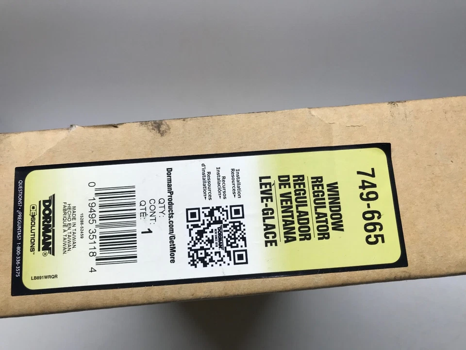 Window Regulator Front Right OE Dorman 749-665 for SX4, SX4 Crossover FAST SHIPP - Image 3 of 3