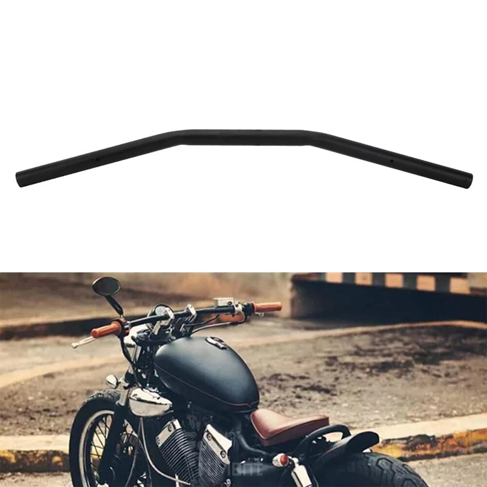 For Yamaha Vmax 1200 Black Motorcycle Euro Tracker Handlebar 7/8" Drag Bars 22mm - Image 3 of 4