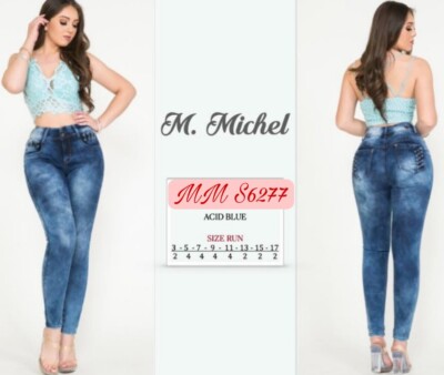 Size 5 Women's Colombian style jeans, push up, Denim, Stretch, R size. MM S6277