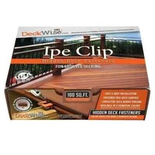Deckwise (Black) Ipe Clip Extreme 3/32" Spacing, Hidden Deck Clips 100 Sq Ft