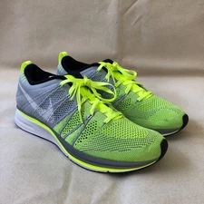 Nike 532984 714 Flyknit Trainer + Volt White New RARE