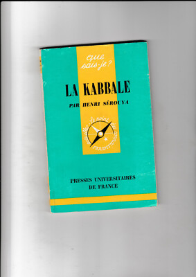 Die Kabbala Henri Serouya Was weiß ich? Nr. 1105 EO 1964 Esoterik Jüdisches Judentum