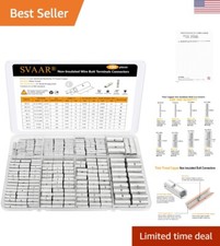 380 PCS Butt Splice Connectors Kit - Non-Insulated Tinned Copper Crimp Terminals