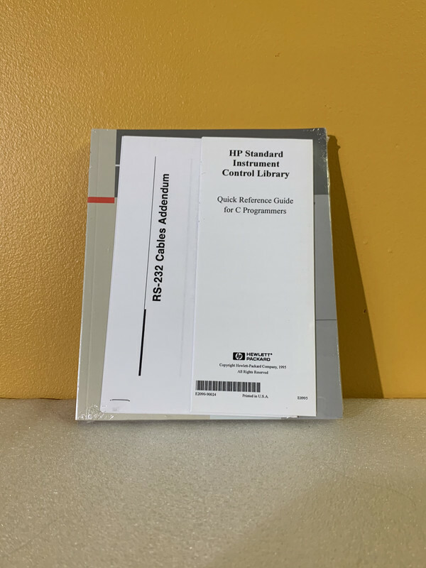 HP E2090-90024 Standard Instrument Control Library Reference (for C Programmers)