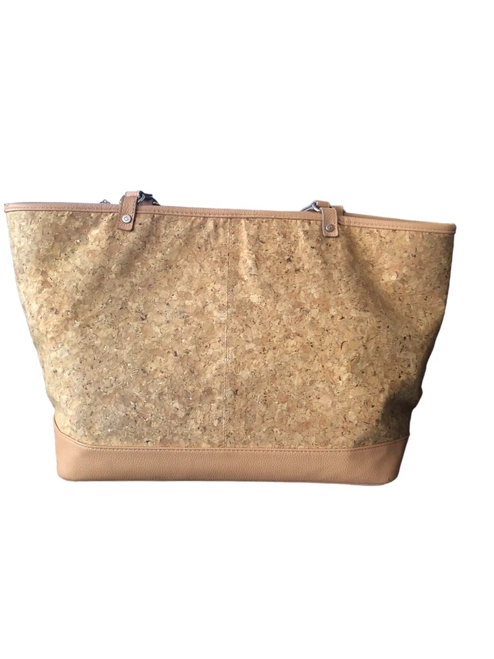 Тридцать один драгоценности коричневый пробковый сеттер сумка с короткими ручками XLarge сумочка подгузники сумка - Изображение 3 из 4