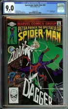 SPECTACULAR SPIDER-MAN #64 CGC 9.0 WHITE PAGES / 1ST APP CLOAK AND DAGGER 1982