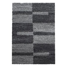 Hochflor Teppich GALA Grau