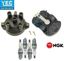 YEC & NGK Ignition Kit Distri.Cap & Rotor+Plugs for Mazda Protege 1992-1994