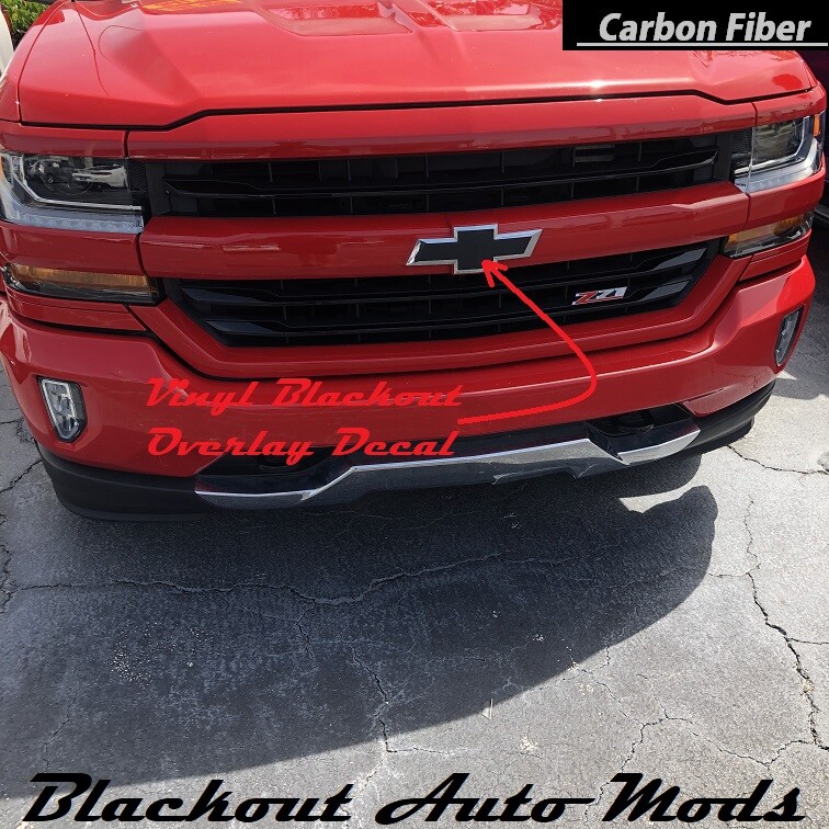 3M Carbon Fiber Vinyl BowTie Emblem Blackout Overlay Kit - Foto 3