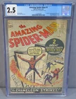 AMAZING SPIDER-MAN #1 (J. Jonah Jameson & Chameleon 1st app) CGC 2.5 GD+ 1963