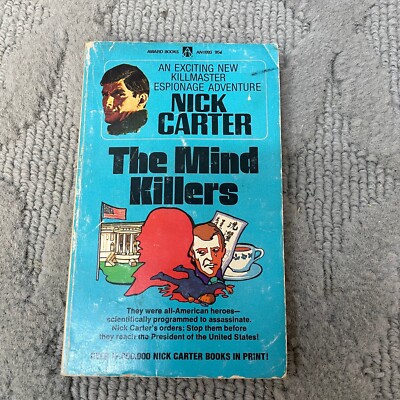 The Mind Killers Espionage Action Thriller Paperback Book by Nick Carter 1970