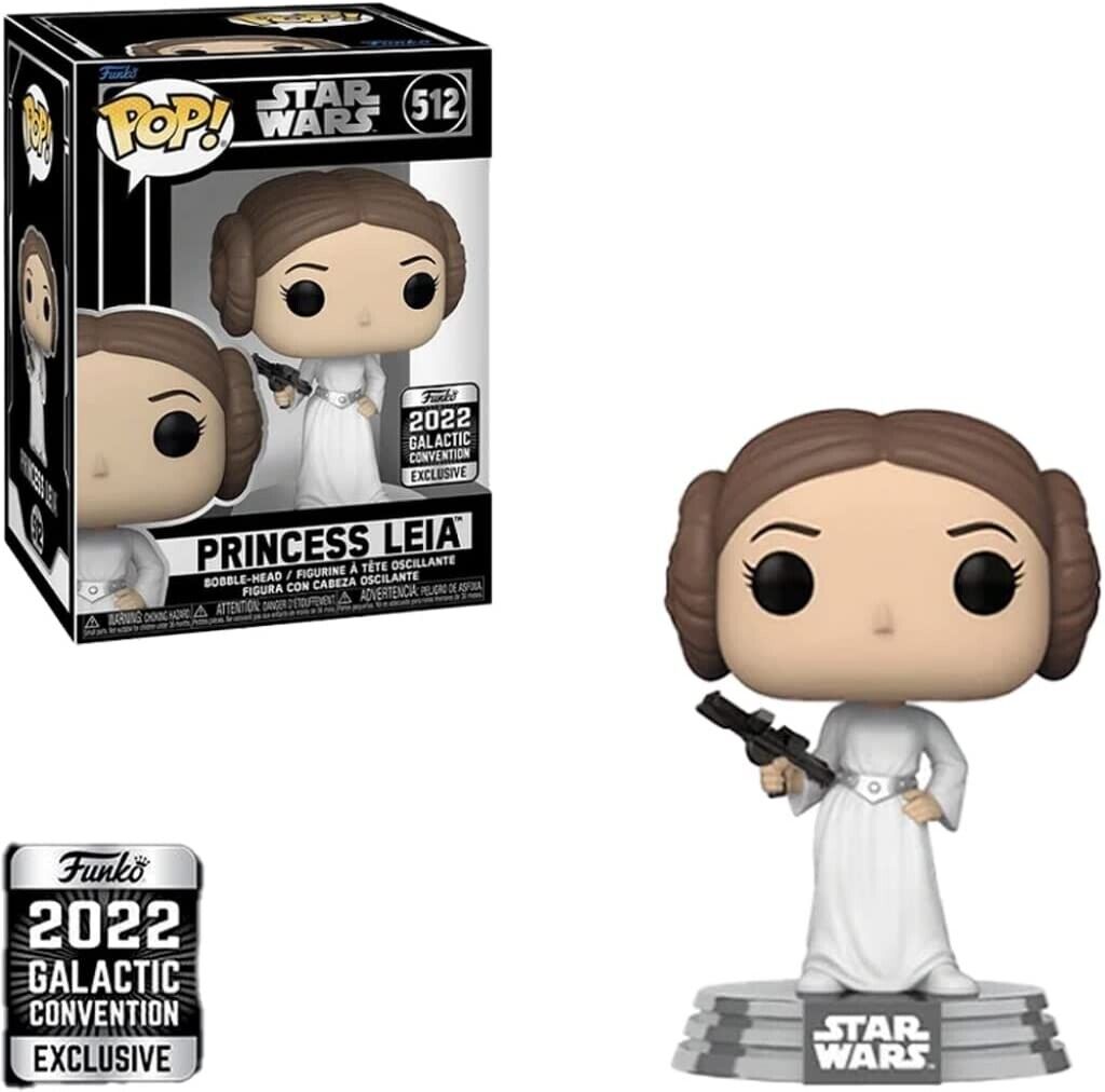 Funko Pop! Star Wars Princess Leia #512 2022 Galactic Conv. Excl