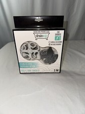 Drainwig Shower Drain Hair Catcher 2 Pack , Stainless Steel Disposable Design