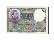 [#257942] Banknote, Spain, 50 Pesetas, 1931, 1931-04-25, AU(55-58)