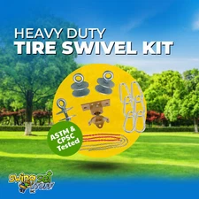 SWING SET STUFF INC. HEAVY-DUTY TIRE SWIVEL KIT PINK awesome fun kid toy 0303